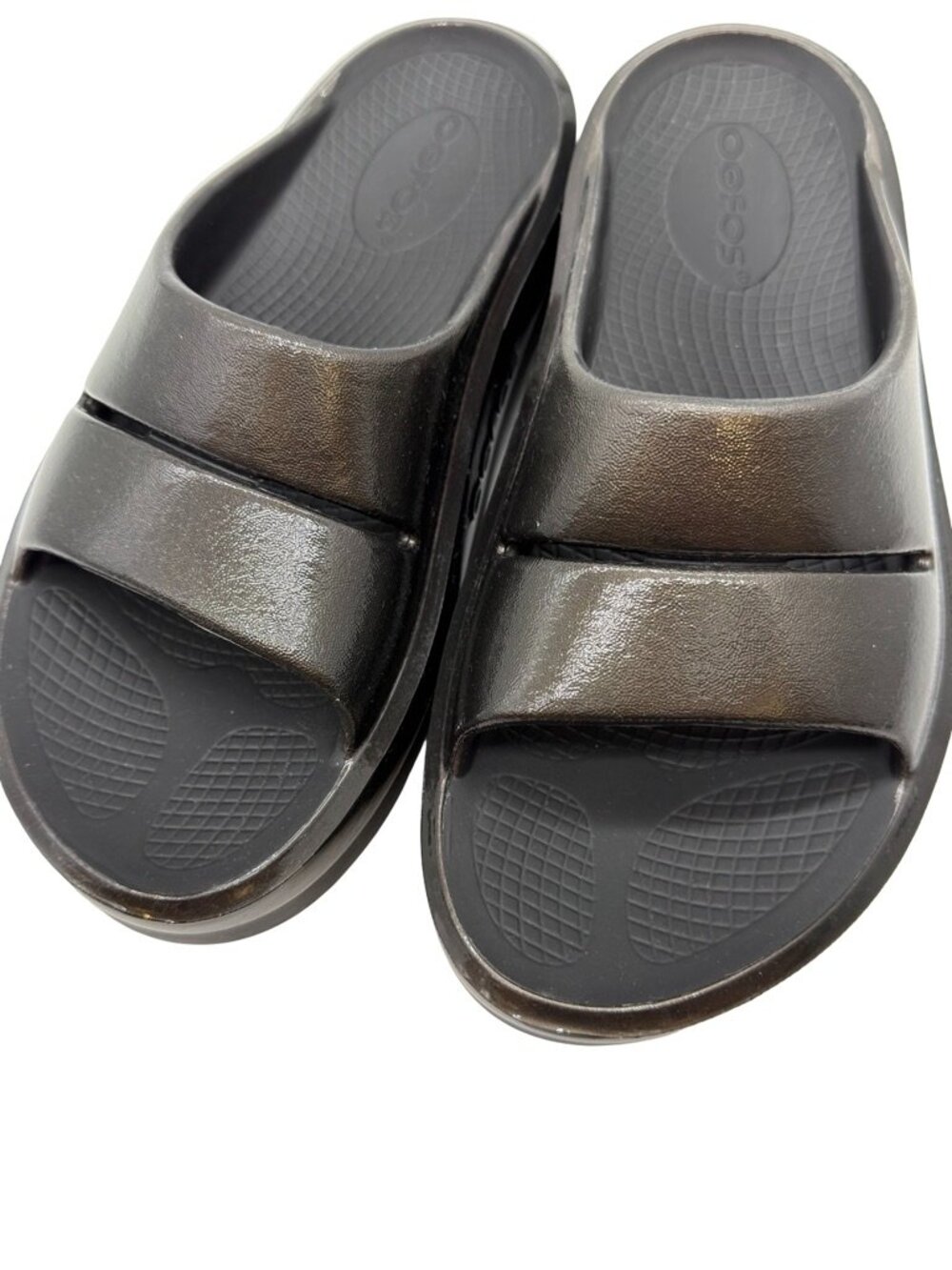 OOFOS Women’s Black OOahh Slide Recovery Sandals Size 6 - Picture 11 of 11